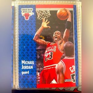 Michael Jordan 1991 Fleer Trading Card